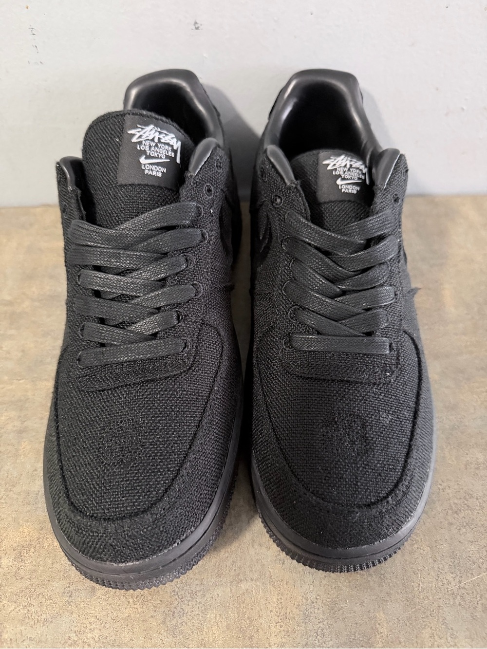 Stussy Men's Black Low-Top Knit Sneaker
